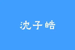 沈子皓