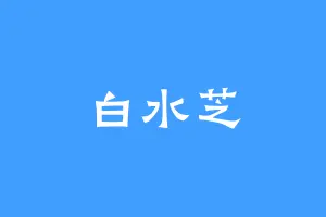 白水芝