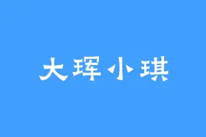 大珲小琪