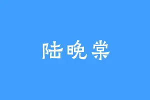 陆晚棠