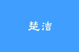 楚洁