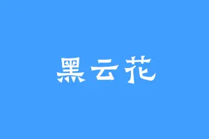 黑云花