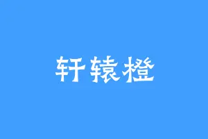 轩辕橙