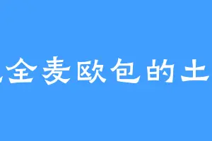 爱吃全麦欧包的土小狗