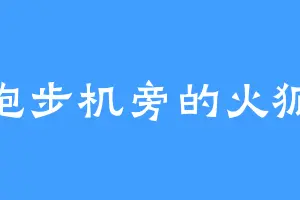 跑步机旁的火狐