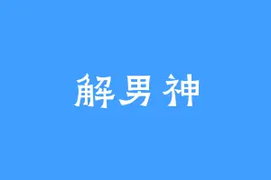 解男神