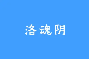 洛魂阴