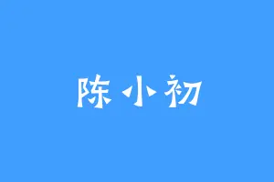 陈小初