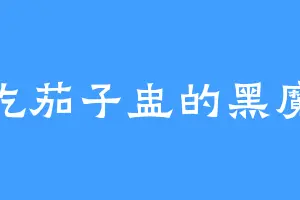 爱吃茄子盅的黑魔龙