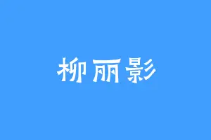 柳丽影