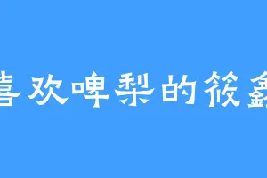 喜欢啤梨的筱鑫