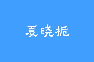夏晓栀
